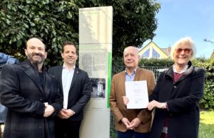 Alter Jüdischer Friedhof in Bretzenheim erhielt Stele Feierliche Einweihung mit OB Nino Haase und den Spendern