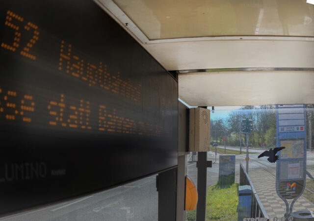 Oberstadt. Straßenbahnhaltestellen