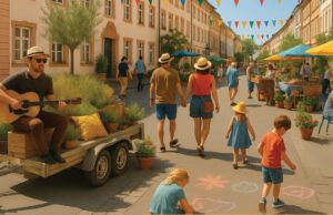 Vier Tage Sommerstraße in der Neutorstraße Mit der Bürgerinitiative MainzZero Straße ohne Autos erleben