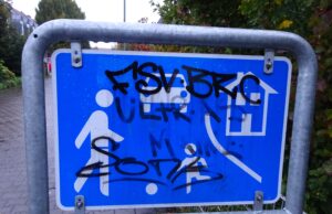 Der Kampf gegen illegale Graffiti geht weiter Schmierereien >>>Schilder und Verkehrszeichen in Hechtsheim sollen gereinigt werden