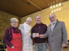 Rubin-Hochzeit mit großem Herzen