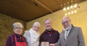 Rubin-Hochzeit mit großem Herzen