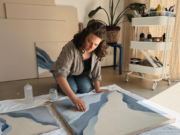 Im offenen Atelier freiraum f³ wird die Entstehung von Kunst sichtbar