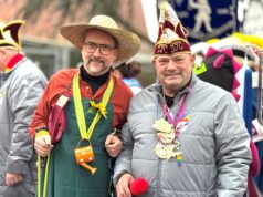 Rathaussturm bei bester Stimmung