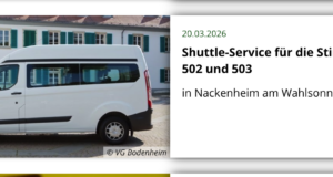 Mit dem Shuttle-Bus zur Wahl in Nackenheim