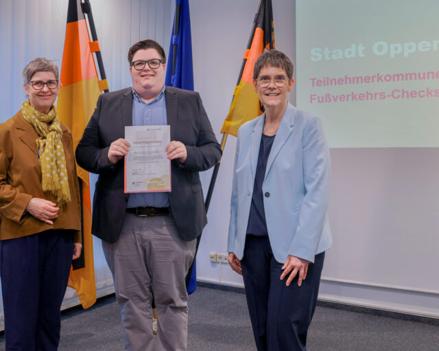 Oppenheim. Fußverkehr