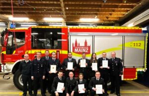 109 Brand- und Rettungseinsätze 2025 für die Feuerwehr Finthen Brandschutz >>>Jahresdienstbesprechung mit Rückblick, Beförderungen und Ehrungen