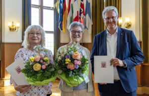 Ehrenbrief des Landes Hessen: Stadt Rüsselsheim am Main ehrt Martina Göckel und Gunda Walter