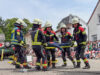 Familientag zum 150. Jubiläum der Feuerwehr in Heidesheim Schauübung beim Familienfest zum 150. Jubiläum: Die Freiwillige Feuerwehr demonstrierte die Rettung von Verletzten nach einem Verkehrsunfall.