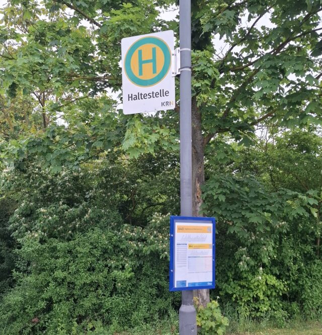Nierstein. Haltestelle