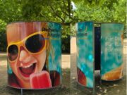 Ein Eis-Motiv ziert die Umkleideschnecke