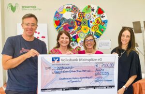 Gewerbeverein spendet 1.000 Euro an Trauernde Eltern & Kinder